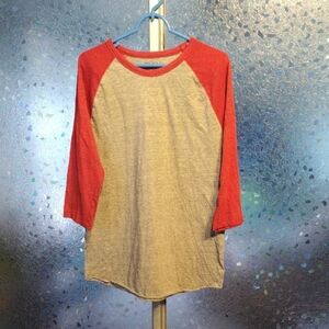 21 Men Gray Long Sleeve (3/4) Tee